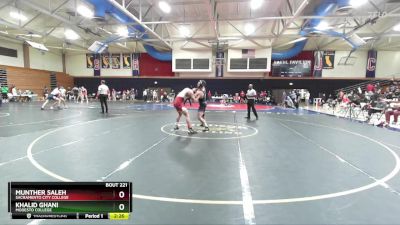 165 lbs 3rd Place Match - Munther Saleh, Sacramento City College vs Khalid Ghani, Modesto College