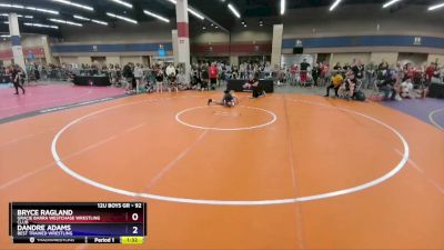 92 lbs Quarterfinal - Bryce Ragland, Gracie Barra Westchase Wrestling Club vs Dandre Adams, Best Trained Wrestling