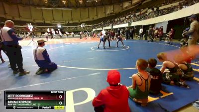 80 lbs Champ. Round 1 - Jett Rodriguez, Williamsburg Wrestling Club vs Bryan Kopacki, New Kent Youth Wrestling