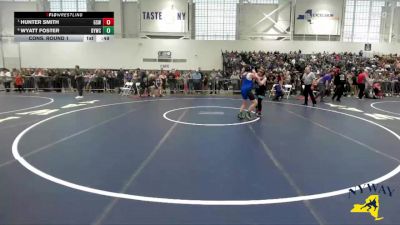 Cons. Round 1 - Hunter Smith, Greece Storm Wrestling vs Wyatt Foster, Dolgeville Youth Wrestling Club