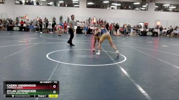 112 lbs Champ. Round 2 - Caiden Underwood, Lawrence North vs Dylan Leyendecker, Michigan Grappler RTC