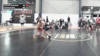 90 lbs Rr Rnd 7 - Macklen Marksbury, Michigan Premier Red - BHS vs Teagan Raykos, Gold Medal WC - BHS