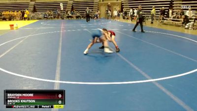 85 lbs Semis & 1st Wrestleback (8 Team) - Brooks Knutson, K-M vs Brayden Moore, Staples
