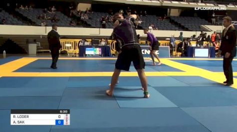 RYAN LODER vs ALEKSANDR SAK 2018 World IBJJF Jiu-Jitsu No-Gi Championship
