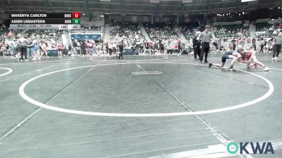 76 lbs Quarterfinal - Makenya Carlton, Duncan Demon Wrestling vs Aiden LeMasters, Harrah