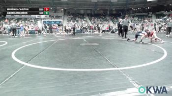 76 lbs Quarterfinal - Makenya Carlton, Duncan Demon Wrestling vs Aiden LeMasters, Harrah