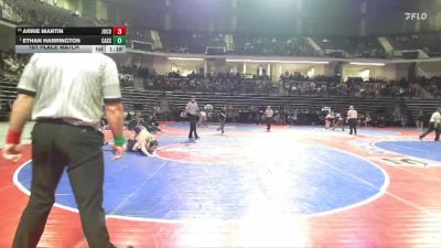 165-4A 1st Place Match - Ethan Harrington, Cass vs Arrie Martin, Jones County