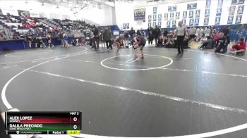 135 lbs 3rd Place Match - Alex Lopez, Downey vs Dalila Preciado, Long Beach Poly