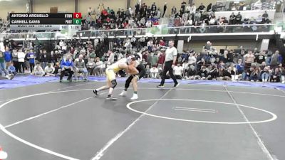 157 lbs Semifinal - Antonio Arguello, Newtown vs Carnell Davis, Ponaganset