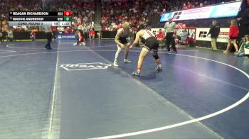 1A-190 lbs Cons. Round 3 - Mason Anderson, Manson Northwest Webster vs Reagan Richardson, Riceville