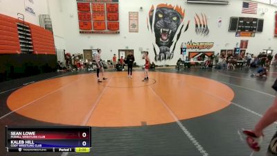 114-119 lbs Round 2 - Sean Lowe, Powell Wrestling Club vs Kaleb Hill, Cody Wrestling Club