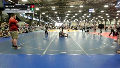 119 lbs Rr Rnd 3 - Cam Olson, Micky's Maniacs Blue vs Logan Schawkopf, Elite Athletic Club Bad Boys