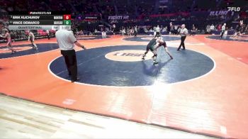 2A 106 lbs Quarterfinal - Erik Klichurov, Lombard (Montini) vs Vince DeMarco, Grayslake (Central)