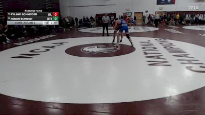 165 lbs Cons. Round 2 - Ryland Schneider, UW - La Crosse vs Addan Schmidt, Luther