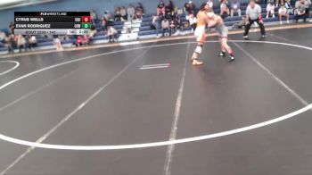 141 lbs Cons. Round 4 - Evan Rodriguez, Cowley College vs Cyrus Wells, Chadron State