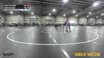 157 lbs Round Of 16 - Elijah Tolander, Team Tulsa Wrestling Club vs Trenton Byers, Powerhouse Wrestling Club