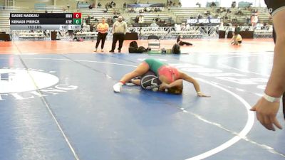 152 lbs Rr Rnd 3 - Sadie Nadeau, MetroWest United Pink - HSG vs Kenadi Pierce, Athena Wrestling Pink - HSG