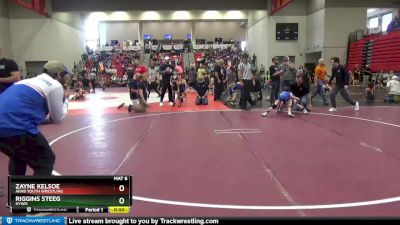 60 lbs Cons. Round 2 - Zayne Kelsoe, Arab Youth Wrestling vs Riggins Steeg, HYWO