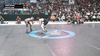 4A 126 lbs 1st Place Match - James Moore, Aztec vs Austin Lopez, Miyamura