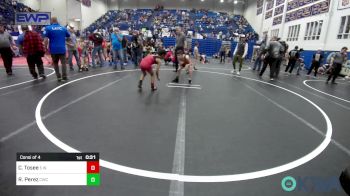 58 lbs Consi Of 4 - Carmelo Tosee, Elgin Wrestling vs Ralph Perez, Cowboy Wrestling Club