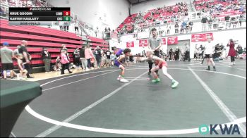55 lbs Semifinal - Krue Goodin, Cowboy Wrestling Club vs Karter Kaulaity, Chickasha Youth Wrestling