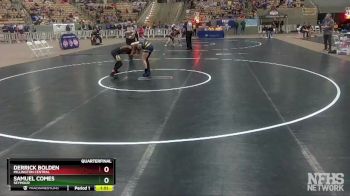 A 106 lbs Quarterfinal - Derrick Bolden, Millington Central vs Samuel Comes, Seymour