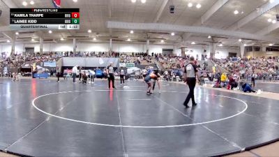 Girls 138 lbs Quarterfinal - Lainee Kidd, Gibbs High School vs KaMila Tharpe, Kirkwood High School