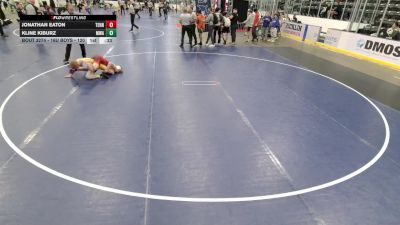 16U Boys - 120 lbs Cons. Round 2 - Jonathan Eaton, Tennessee vs Kline Kiburz, Moen Wrestling Academy