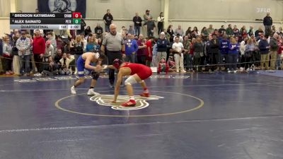 144 lbs Quarterfinal - Brendon Katimbang, Chaminade vs Alex Sainato, St. Peters