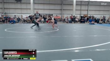 54 lbs Round 4 - Sawyer Wemhoff, St. Maries Wrestling Club vs Cash Roberts, Hawk Wrestling Club