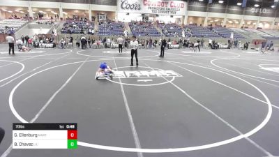 70 lbs Rr Rnd 3 - Grayson Ellenburg, Martinez School Of Wrestling vs Baine Chavez, Lil' Dons WC