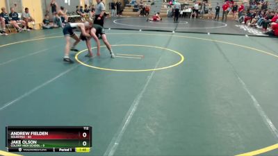 112 lbs Round 4: 10:30am Sat. - Jake Olson, Colony High School vs Andrew Fielden, Soldotna