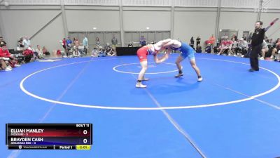 144 lbs Placement Matches (8 Team) - Elijah Manley, Missouri vs Brayden Cash, Arkansas Red