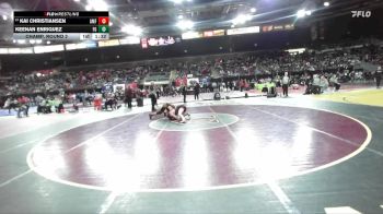 132 lbs Champ. Round 2 - Kai Christiansen, American Falls vs Keenan Enriquez, Forest Grove