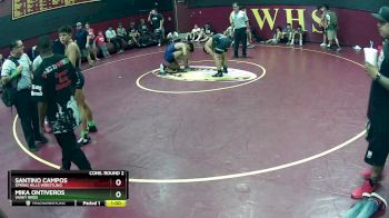 155 lbs Cons. Round 2 - Santino Campos, Spring Hills Wrestling vs Mika Ontiveros, Vasky Bros