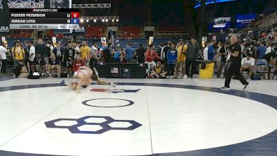 144 lbs Cons. Rd Of 64 - Foster Peterson, Louisiana vs Jordan Loya, Idaho