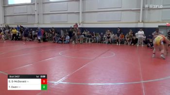 159-167 lbs Round 3 - Shelby Gipson-McDonald, PA vs Taylor Owen, OH