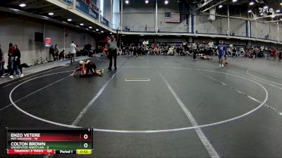 92 lbs Round 3 (10 Team) - Enzo Vetere, Mat Assassins vs Colton Brown, Undisputed Wrestling