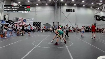 120 lbs Round 4 (6 Team) - Vincenzo Baldino, The Outsiders vs Jackson Caraballo, Broad Axe White