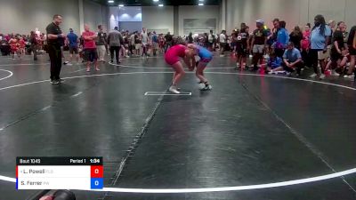 122 lbs Cons. Semi - Lily Powell, Florida vs Samantha Ferrer, Youth Impact Center Wrestling Club