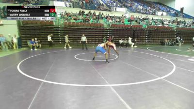 190 lbs Consi Of 8 #1 - Tobias Kelly, Orangeburg-Wilkinson vs Avery Womble, Hanahan