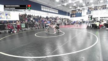 157 lbs Champ. Round 3 - Xavier Saipen, Villa Park vs Mason McDonnell, Fountain Valley
