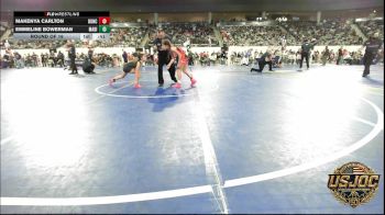 81 lbs Round Of 16 - Makenya Carlton, Duncan Demon Wrestling vs Emmeline Bowerman, Madill Takedown