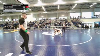 125 lbs Semifinal - Evan Whiteside, Penn State Behrend vs Jack Thode, Centenary (nj)