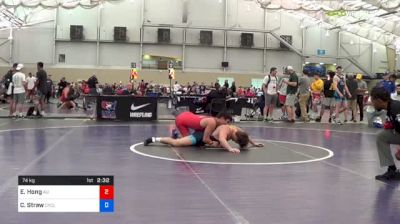 74 kg Round Of 64 - Eric Hong, American vs Chase Straw, Cyclone Regional Training Center