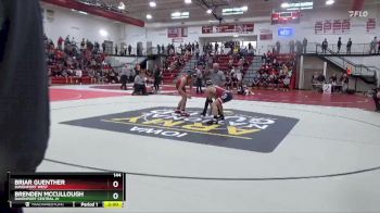 144 lbs Cons. Round 3 - Brenden McCullough, Davenport Central JV vs Briar Guenther, Davenport West