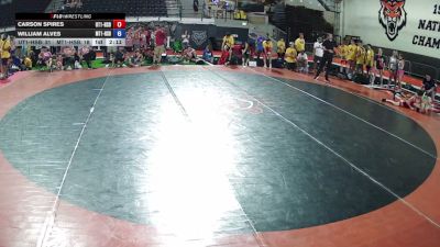 113 lbs Carson Spires, Utah 1 HS Boys vs William Alves, Montana 1 HS Boys