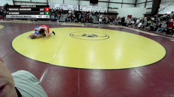 215 lbs 9th Place Match - Michael Harward, North Sanpete vs JJ Ruden, Carbon