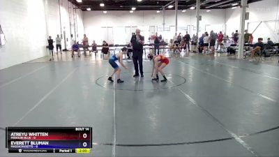 92 lbs Placement Matches (8 Team) - Atreyu Whitten, Missouri Blue vs Everett Bluman, Massachusetts