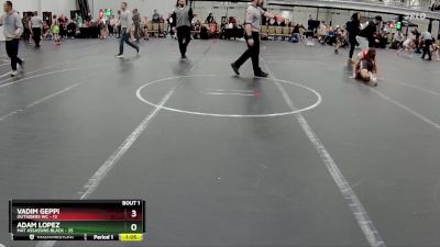 110 lbs Semis (4 Team) - Vadim Geppi, Outsiders WC vs Adam Lopez, Mat Assassins Black